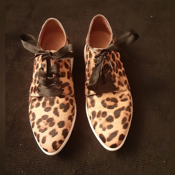Johnston & Murphy Shoes - Johnston & Murphy Leopard Print Sneakers with Black Accents